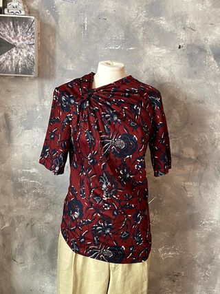 Isabel Marant top asimmetrico con maniche corte,36