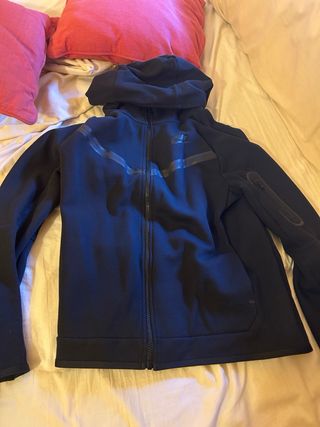 Chaqueta Nike Tech Fleece negra niño original 