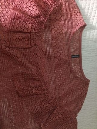 Top marrón fiesta - Talla única