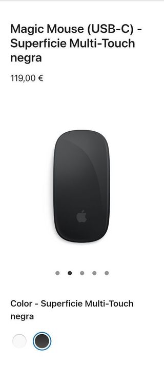 Mouse Apple Magic (USB-C) nero