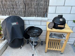 Kamado + Weber Compact Kettle 47 + Accesorios