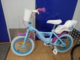 Bicicleta 14" - Disney Frozen - Sin uso - Ruedines
