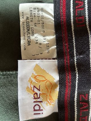 Pantalón montar Zaldi verde oliva