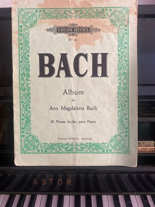 Album Ana Magdalena Bach. Piano