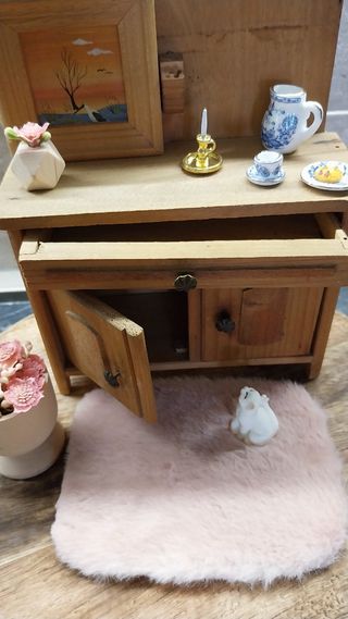 Mobile vintage casa bambole o topo Maileg