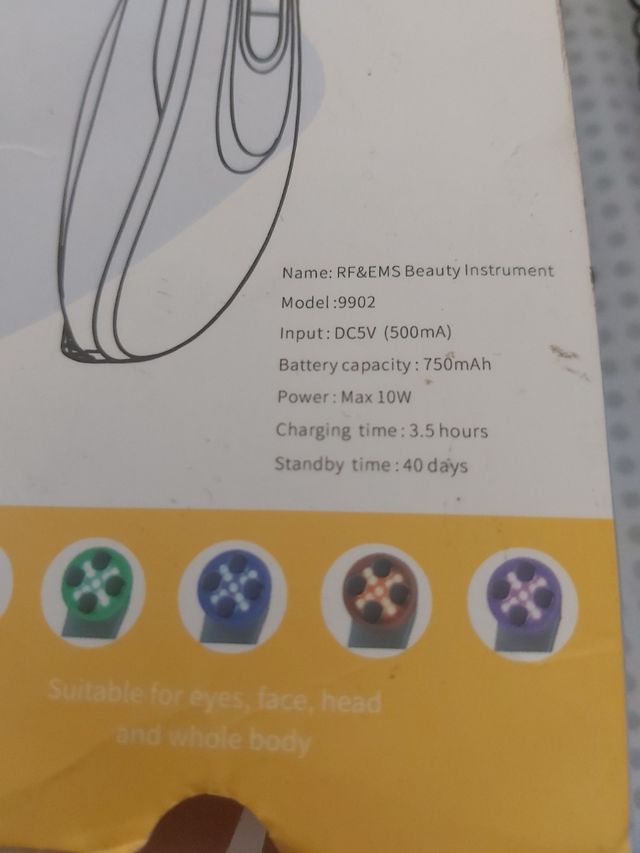 Masajeador facial RF&EMS