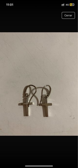 Pendientes Aristocrazy: cruz y aros