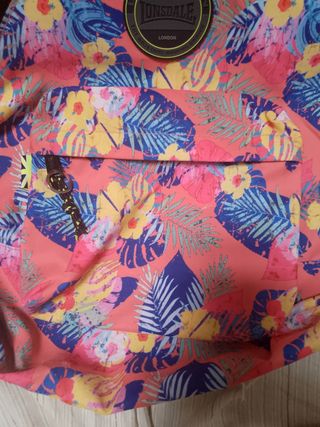 Zaino Lonsdale floreale rosa