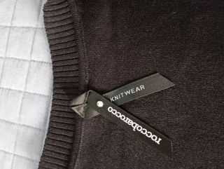 Cardigan Barocco nero-bianco