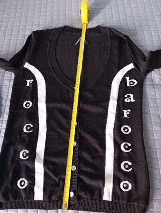 Cardigan Barocco nero-bianco