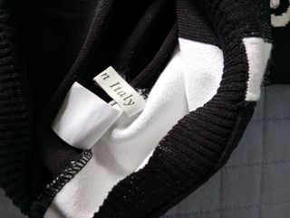 Cardigan Barocco nero-bianco