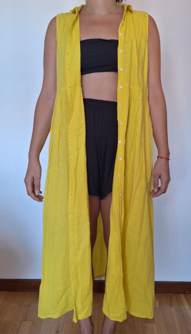 Vestido largo amarillo Indi & Cold