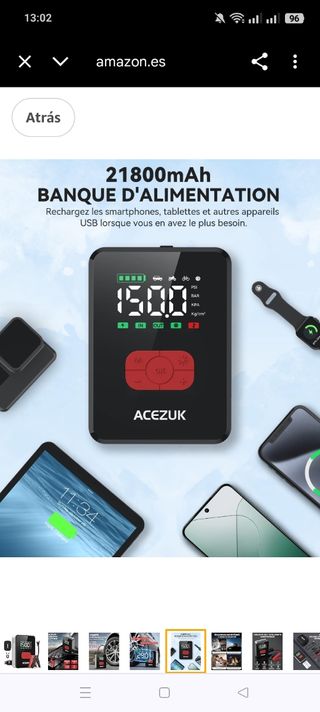 Arrancador ACEZUK M06- Portátil