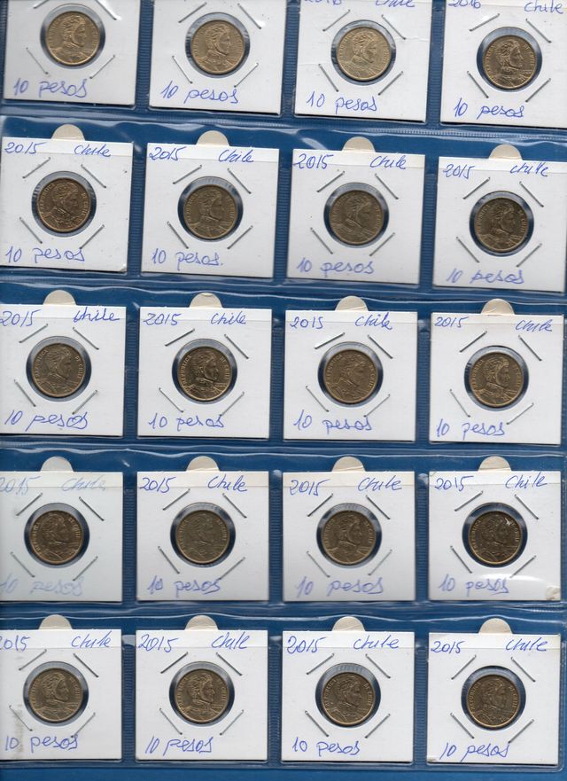 225 monedas de chile