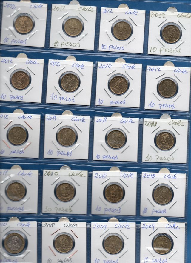 225 monedas de chile