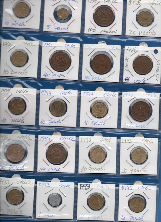 225 monedas de chile
