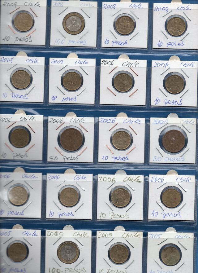 225 monedas de chile