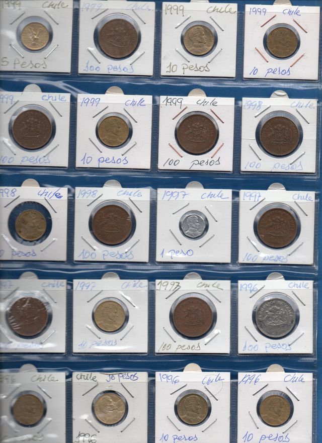 225 monedas de chile