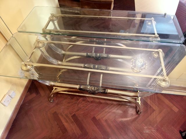 Mueble Recibidor cristal 40 x 130 cm