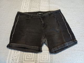 Shorts vaqueros negros