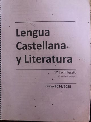 libro 1º bachillerato de lengua