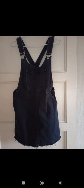 Vestido vaquero negro Zara