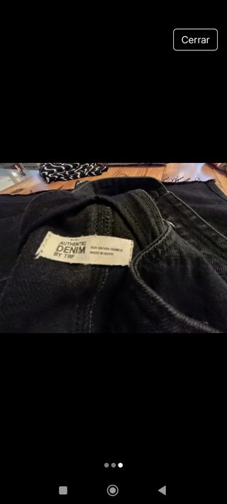 Vestido vaquero negro Zara