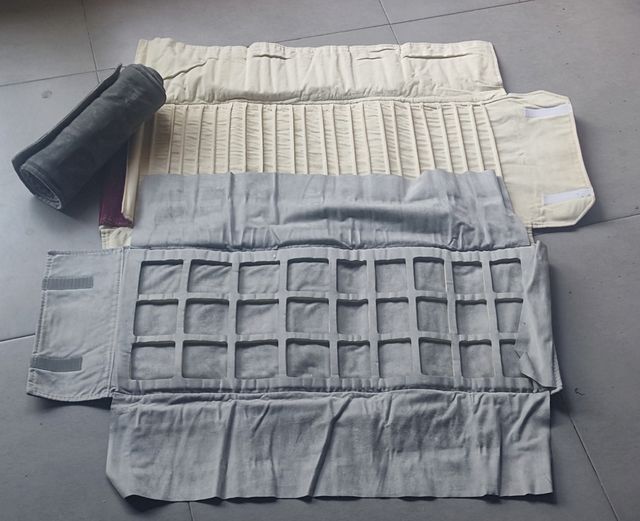 Estuche Joyas - Beige y Gris