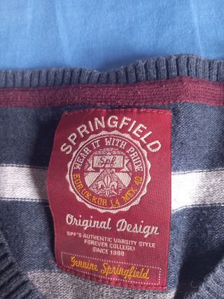 Jersey Springfield rayas azul gris
