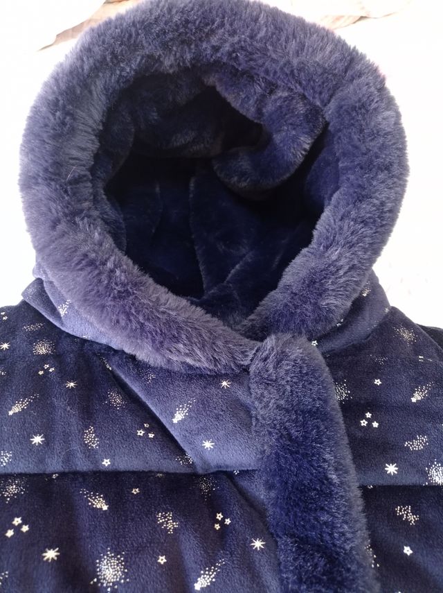 Abrigo niña invierno azul marino