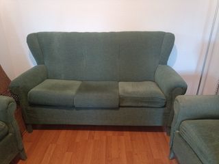 Sofá 3 plazas + 2 sillones vintage