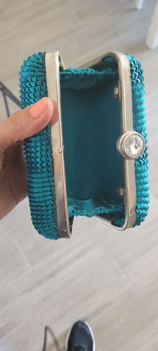 Bolso fiesta turquesa