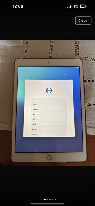 iPad 32GB Wi-fi bianco/rosa