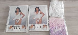 Canottiere e mutande donna bianche