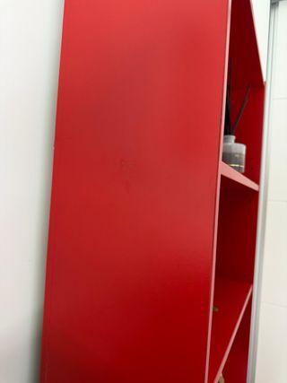 Estantería Billy Ikea roja