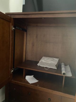 Mueble salón madera marrón
