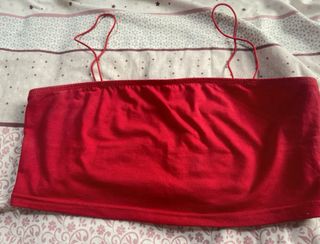 Top rojo - sin mangas