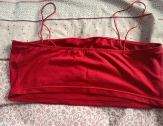 Top rojo - sin mangas