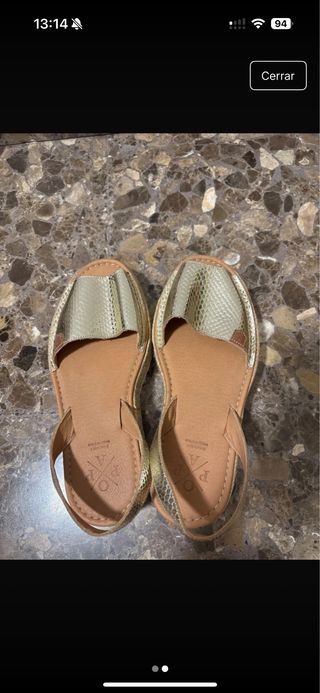 Sandalias Popa doradas