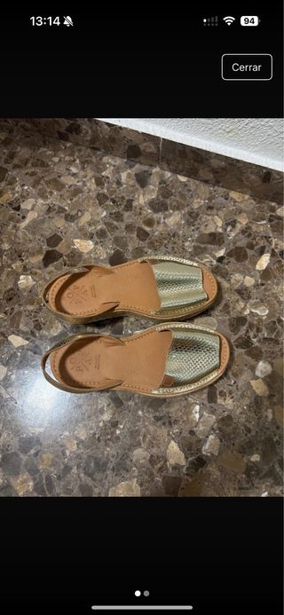 Sandalias Popa doradas
