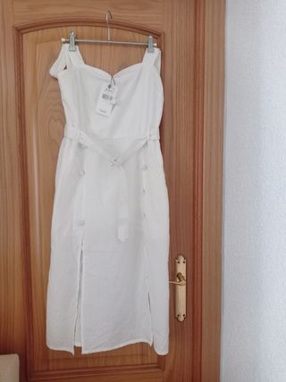 Vestido blanco del corte inglés con etiqueta