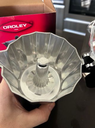 Cafetera italiana OROLEY negra