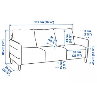 Sofá 3 plazas Ikea - Gris