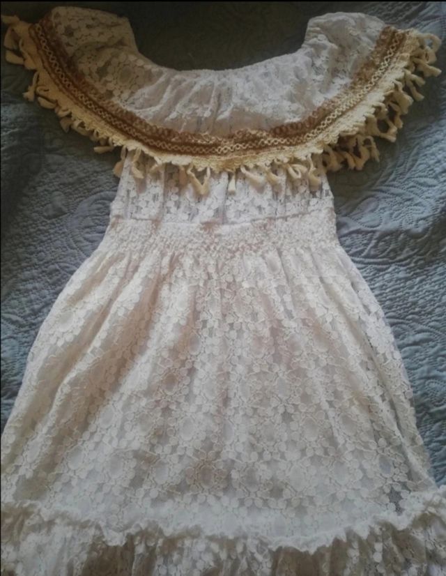 Vestito pizzo bianco Fashion