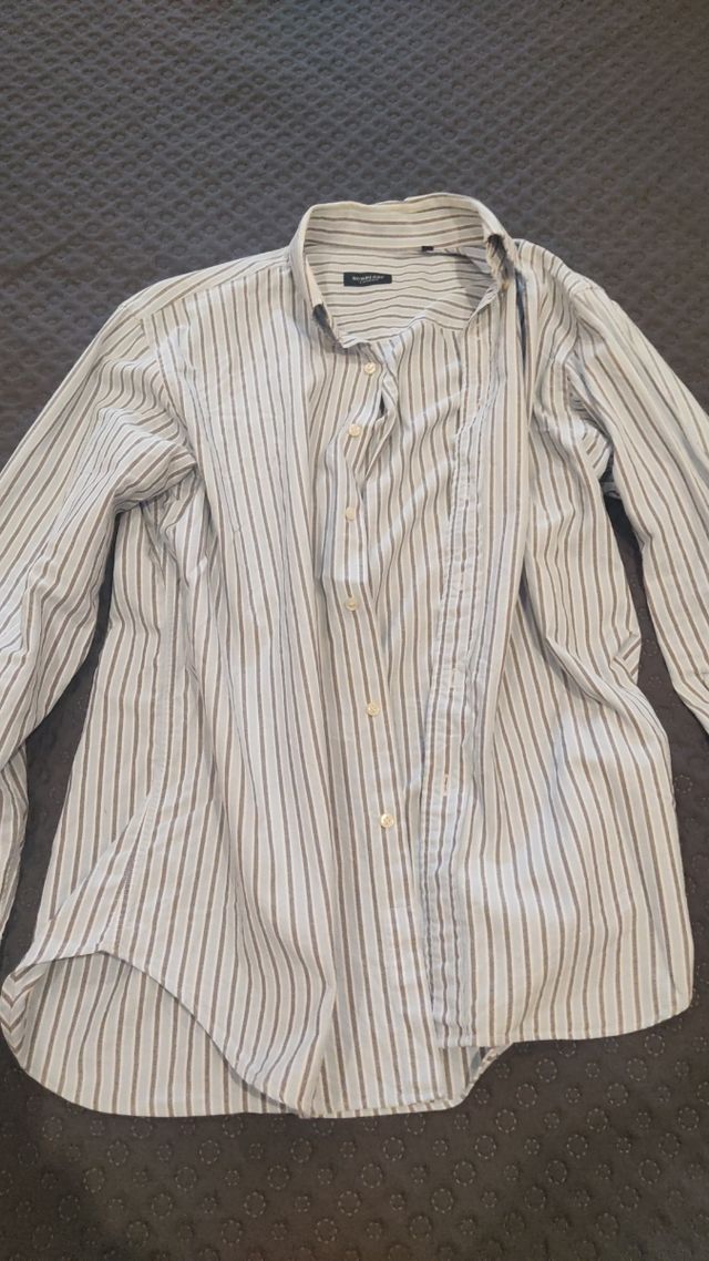 Camisa Burberry azul y marrón