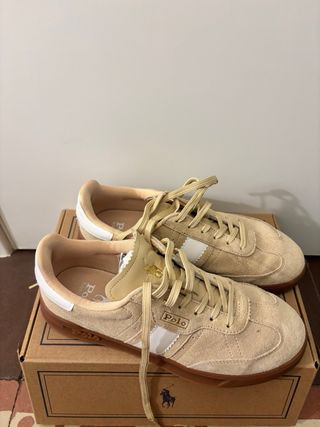 Zapatillas Polo Ralph Lauren beige