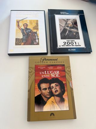 DVDs Clásicos: Espartaco, 2001, Un Lugar en el Sol