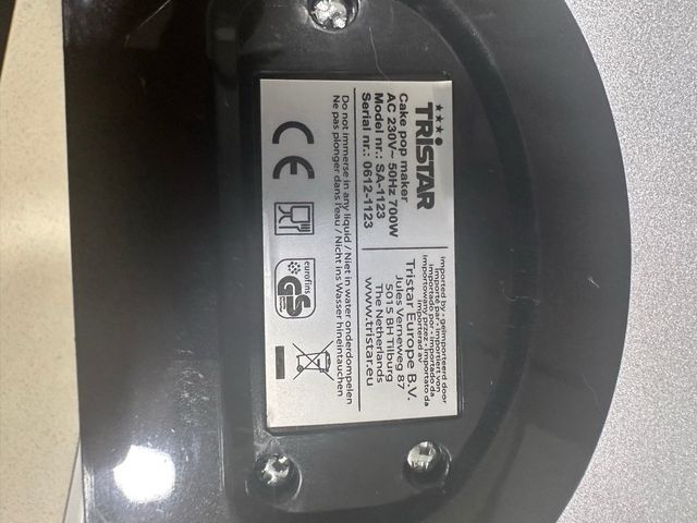 Tristar Cake Pop Maker SA-1123