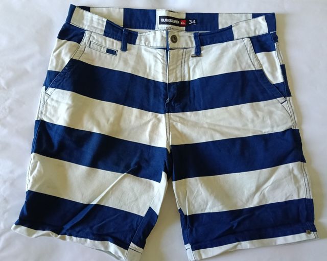 Bermuda Quicksilver rayas azul-blanco, T-34