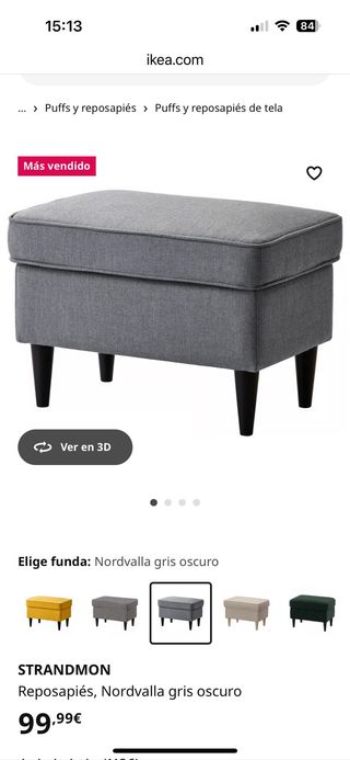Sillón relax Ikea gris